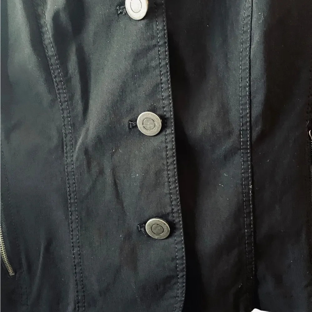 BLACK‎ JACKET WITH ZIPPER ACCENTS BY RENUAR, SZ 10